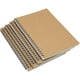 thumbnail image 1 of A5 Spiral Craft 8mm Straight Grain 60 Sheets - 120 Pages Notebook 4 Pieces (Brown), 1 of 5
