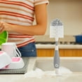 thumbnail image 6 of Munchkin® Bristle™ Baby Bottle Brush, Includes Suction Base, Gray, Unisex, 6 of 7