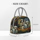 thumbnail image 2 of Disketp Sunflower Field Spotted Dog Bolsa Térmica para Almuerzo, Lonchera con Abertura Amplia y Gran Capacidad, Organizador Reutilizable para Mujeres, Hombres y Adultos, 2 of 6