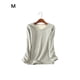 thumbnail image 4 of Qarigey Ropa interior Camiseta Mujer Cálido Grueso Algodón A prueba de viento Ropa interior sin rastro Ropa cómoda Manga larga Invierno Prendas para la parte del cuerpo gris claro, gris claro M M Qarigey AP013131-13, 4 of 6