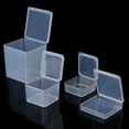 thumbnail image 2 of AOOOWER Small Square Clear Plastic Jewelry Storage Boxes Beads Crafts for Case Container, 2 of 16