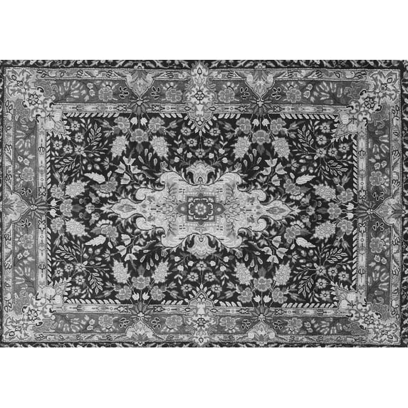 Ahgly Company Indoor Rectangle Persian Gray Traditional Area Rugs, 2' x 3'
