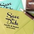 thumbnail image 3 of Printtoo Personalized&nbsp;Save The Date Round Wood Mounted Rubber Stamp Custom Wedding Stamper-1.77 Inches Diamater, 3 of 4
