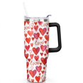 thumbnail image 2 of Love Heart 40 OZ Tumbler Cup with Lid and Straw for Water Iced Tea Coffee Smoothie and More, 2 of 7