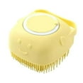 thumbnail image 6 of Pet Bath Massage Brush Puppy Dog Cat Grooming Cleaning Soft (Yellow), 6 of 24