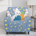thumbnail image 2 of HELLHERO 4 Pack Easter Bunnies Recliner Chair Covers, Anti Pet Hair Recliner Cover Brushed with Elastic Bottom Recliner Slipcovers for Office Living Room, 2 of 8