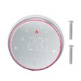 thumbnail image 1 of Termostato inteligente inalámbrico WiFi con pantalla LED y control por voz por aplicación, CA 95-240 V, ahorro de energía, redondo, para calefacción de calderas, color blanco., 1 of 14