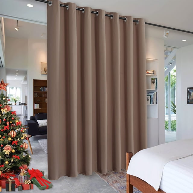 Cortina RYB HOME Aislante Opaca para Privacidad 254x244 cm Cappuccino