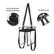 thumbnail image 3 of pstuiky Bolsa de maquillaje transparente extragrande bolso de hombro transparente neceser transparente bolso de maquillaje bolso de mano para pañales bolso de hombro (negro), 3 of 6