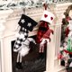 thumbnail image 3 of Calcetín Navideño Colgante A Cuadros Rojos Y Negros Decoración Navideña Adorno Para Bolsa Para Una Decoración Festiva, 3 of 3