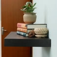 12 Inches Deep 24 Inches Long Floating Wall Shelves 2 Pack,Wall Mounted