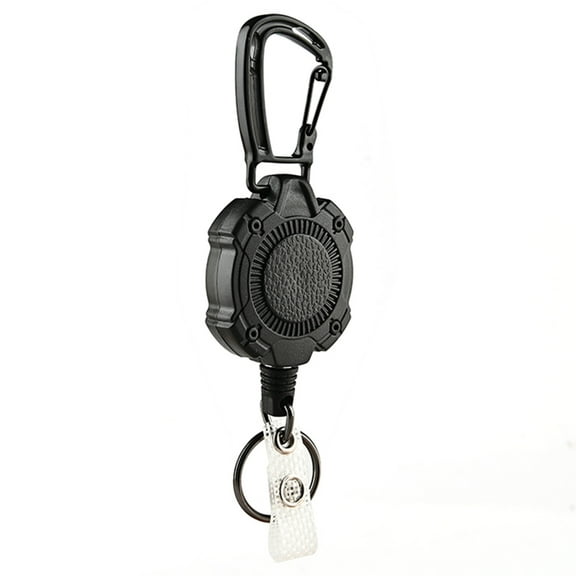 Necvior Anti-theft Retractable Keychain Retractable Hook Keychain Stainless Steel Rope Keyholder Keyring Accessories 80cm