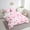 Pink, variant on Watercolor Floral King Comforter Set 7pcs Green Yellow Abstract Leaves Bedding Comforter Sets, Chic Flower Bed in a Bag for Girls Tropical Plant Bedding Set, Mid Century Aesthetic Bed Sheets Set