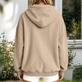 thumbnail image 6 of Timegard Hoodies for Women Corduroy Drop Shoulder Long Sleeve Sweatshirts Vintage Fashion Solid Color Pullover Pocket, 6 of 6
