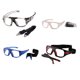 thumbnail image 4 of Minnieouse Gafas multifuncionales para deportes y actividades al aire libre Gafas deportivas Gafas de seguridad Gafas de seguridad ajustables Cadenas y cordones para anteojos Azul transparente, 4 of 6
