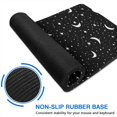 thumbnail image 6 of Long Mouse Pads for Desk,Black Star Moon Pattern Desk Mats on Top Of Desks, Desk Mouse Pad Extra Large with 3mm Non-Slip Base and Stitched Edge for Gaming,Office,Work,Home 35.4"x15.7", 6 of 6