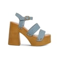 thumbnail image 2 of Madden Girl Womens Greenvil Faux Leather Studded Platform Sandals, 2 of 3