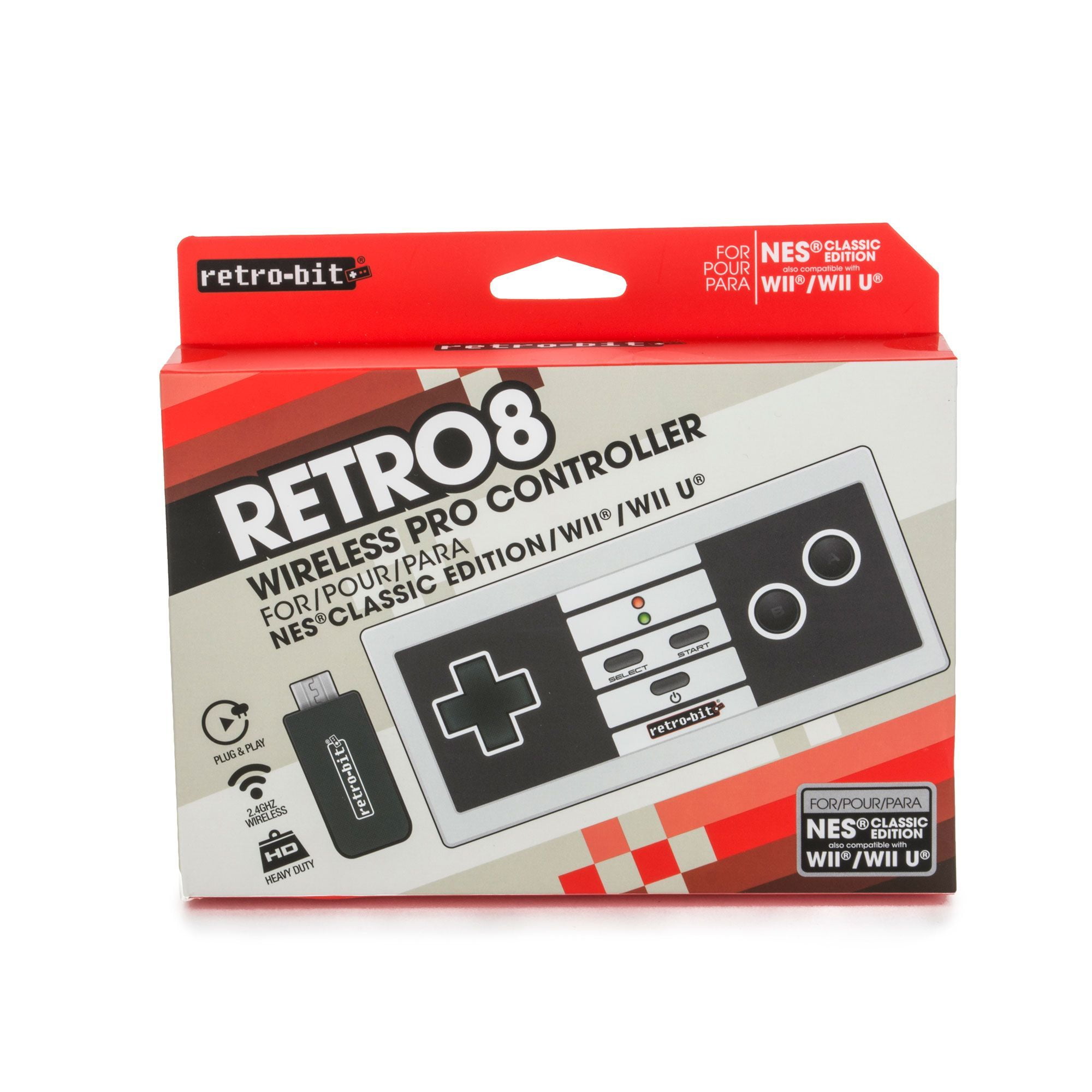 NES Wired Classic Controller Dogbone Design Retro-Bit Retro8