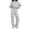 Gray, variant on Satingcolo Womens Striped Print Sets Mock Neck Sweatshirt & Long Pants Sets 2 Piece Lounge Outfits Sets for Daily Wear M