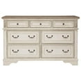 thumbnail image 2 of Ashley Realyn 7 Drawer Dresser in Chipped White and Brown, 2 of 3