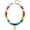 E, variant on Chunky Colorful Beaded Initial Necklace - 14K Gold Plated Colorful Letter A-Z Necklaces for Women, Chunky Trendy Bubble Charm Necklace, Womens Summer Jewelry Personalized Birthday Gifts