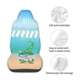 thumbnail image 4 of Daiia Hello Summer Gnome 1 Printed Car Seat Cover - Waterproof & Sweatproof - Universal Fit, Machine Washable, Non-Slip - Seat Protector for Car, Truck, SUV, Van (1 Pack), 4 of 5