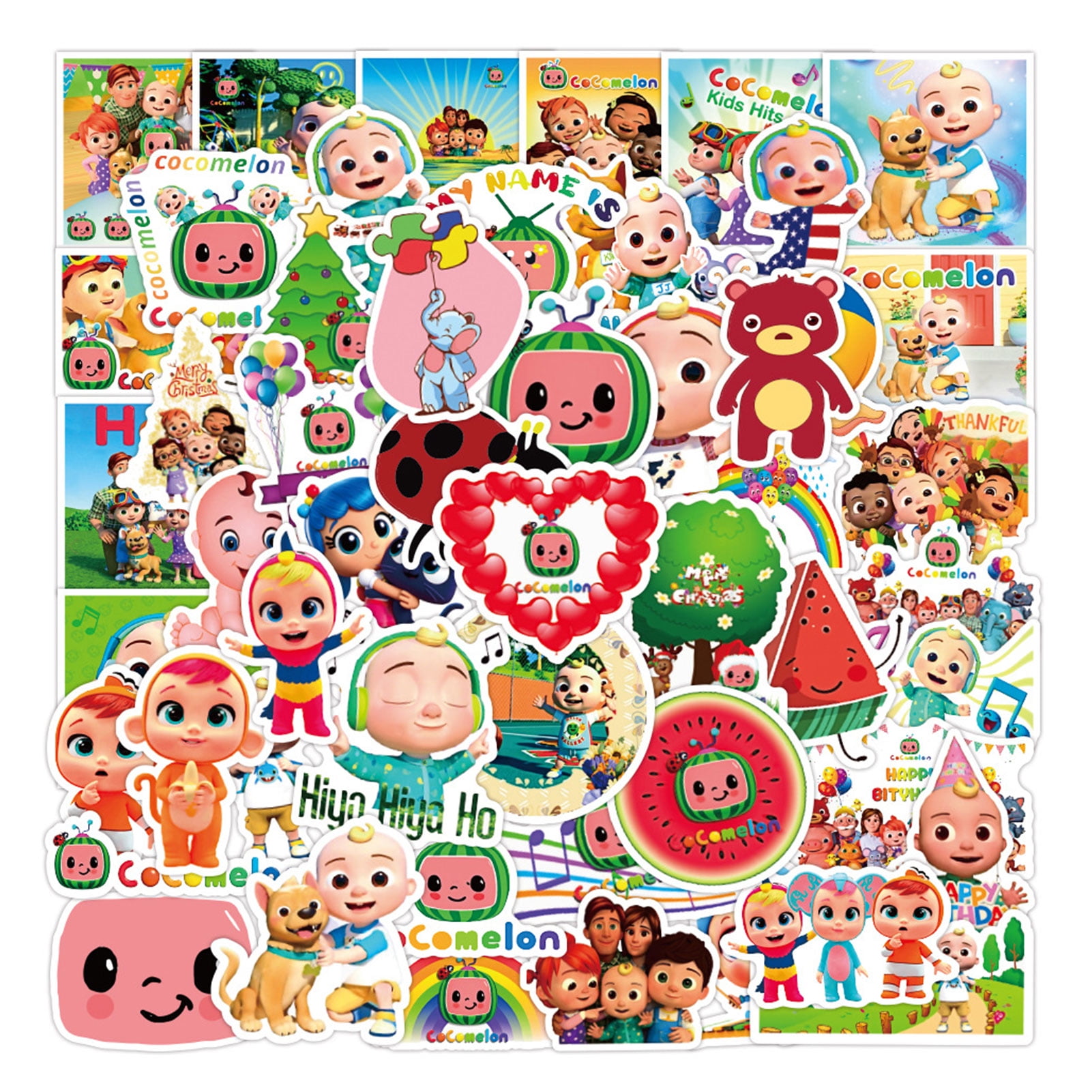 50Pcs/set Cocomelon Birthday Party Supplies Kids Favors Gifts Set Sticker  Cute for Cocomelon Themed Party - Walmart.com