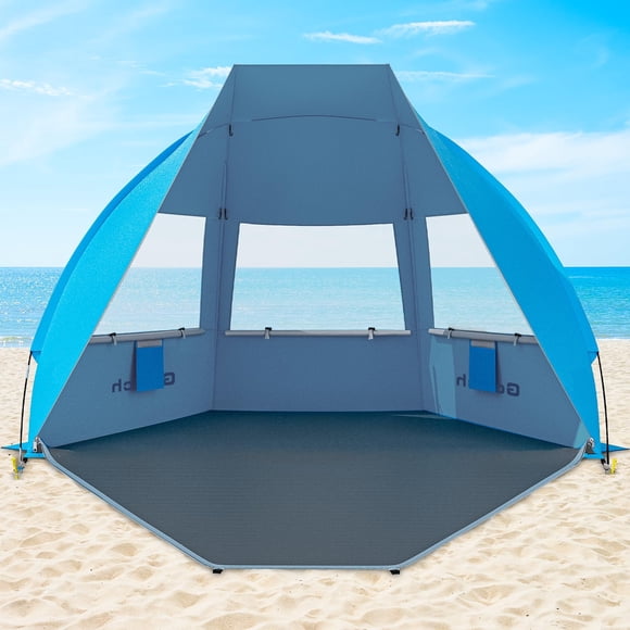 Carpa de playa Gorich plegable UPF 50+ para 7 personas, 270 x 210 x 160 cm