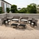 thumbnail image 5 of Ilios Innova | Juego de Muebles de Jardín de Mimbre para 8 Personas, Diseño Ergonómico con Almacenaje, Espacio Amplio, Fácil Montaje y Estable, Ideal para Patio y Jardín, 5 of 9