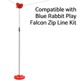 thumbnail image 3 of Blue Rabbit Play Disc Monkey Swing with Rope/Chain for Falcon Zip Line, Red, 3 of 6