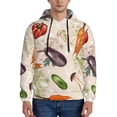 thumbnail image 2 of Bingfone Cute Vegetables Men'S Drawstring Hoodie Long Sleeve Pocket Sweatshirts-Large, 2 of 9