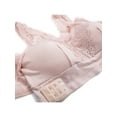 thumbnail image 7 of Women Lace Racerback Bralette Padded with Front Lace Cover Sports Bra Wireless Bra Sleep Bra, 7 of 7