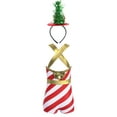 thumbnail image 2 of YEAHDOR Kids Girls Christmas Candy Cane Costume Striped Criss-Cross Back Ballet Leotard Gold-A 6, 2 of 6