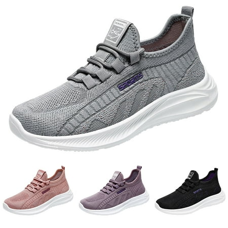 

Vedolay Women s Flat Sneakers Womens Shoes Flat Nurse Shoes Comfortable Walking Knit Loafer Sneaker Purple 8