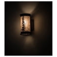 thumbnail image 3 of Meyda Tiffany 173132 Tall Pines 2 Light 10" Tall Wall Sconce - Black, 3 of 3
