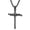 C-Shiny Black, variant on Flydeer Cross Necklace for Men Titanium Steel Cross Pendant Necklace for Men