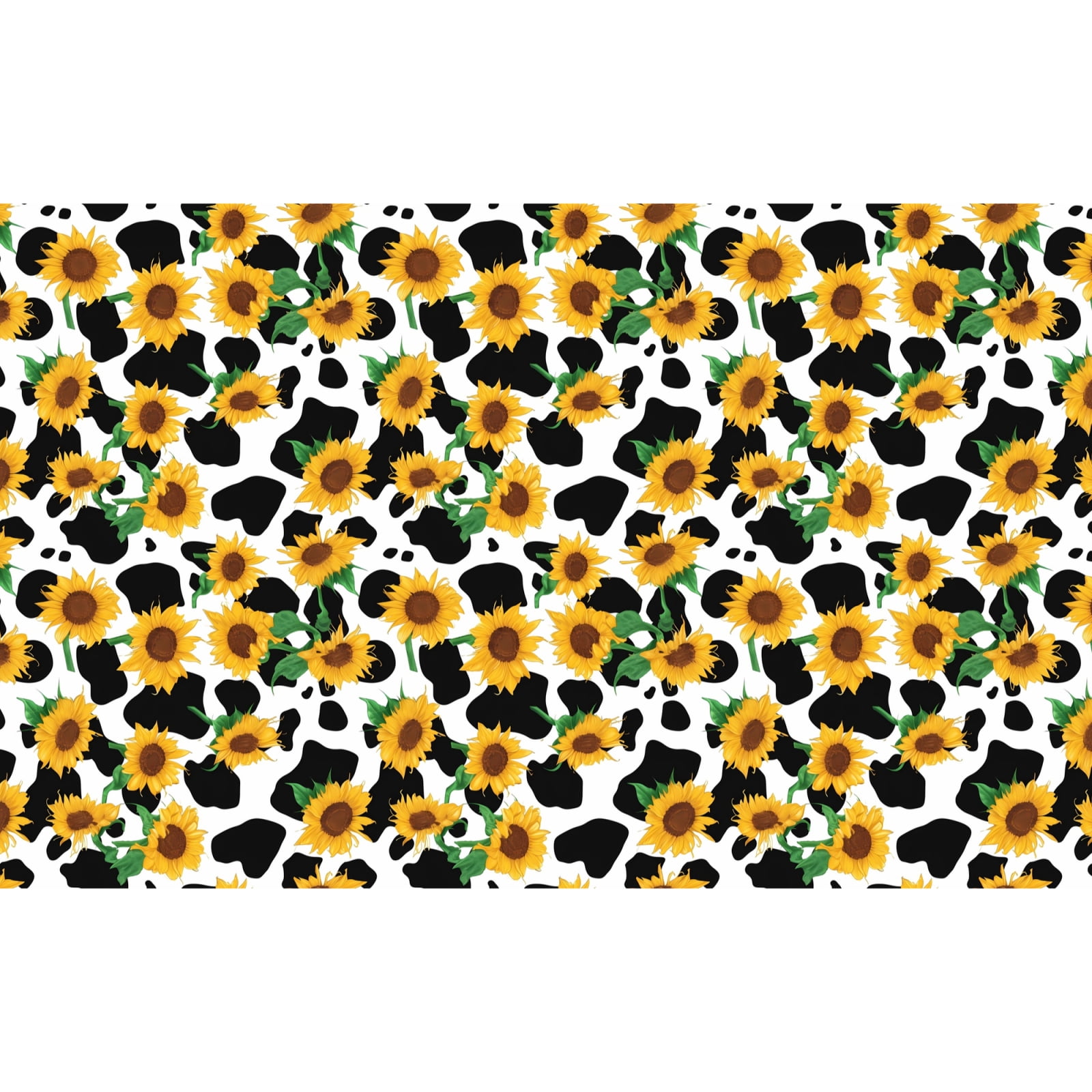 Rateoe Cute Cow Print Sunflower C Pattern Canvas College Laptop Backpack,Travel Daypack,Durable Rucksack Travel Notebook Bag School Backpack Book Bag for Men Women-Medium