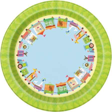 Circus Baby Shower Paper Dessert Plates, 7 in, 8ct