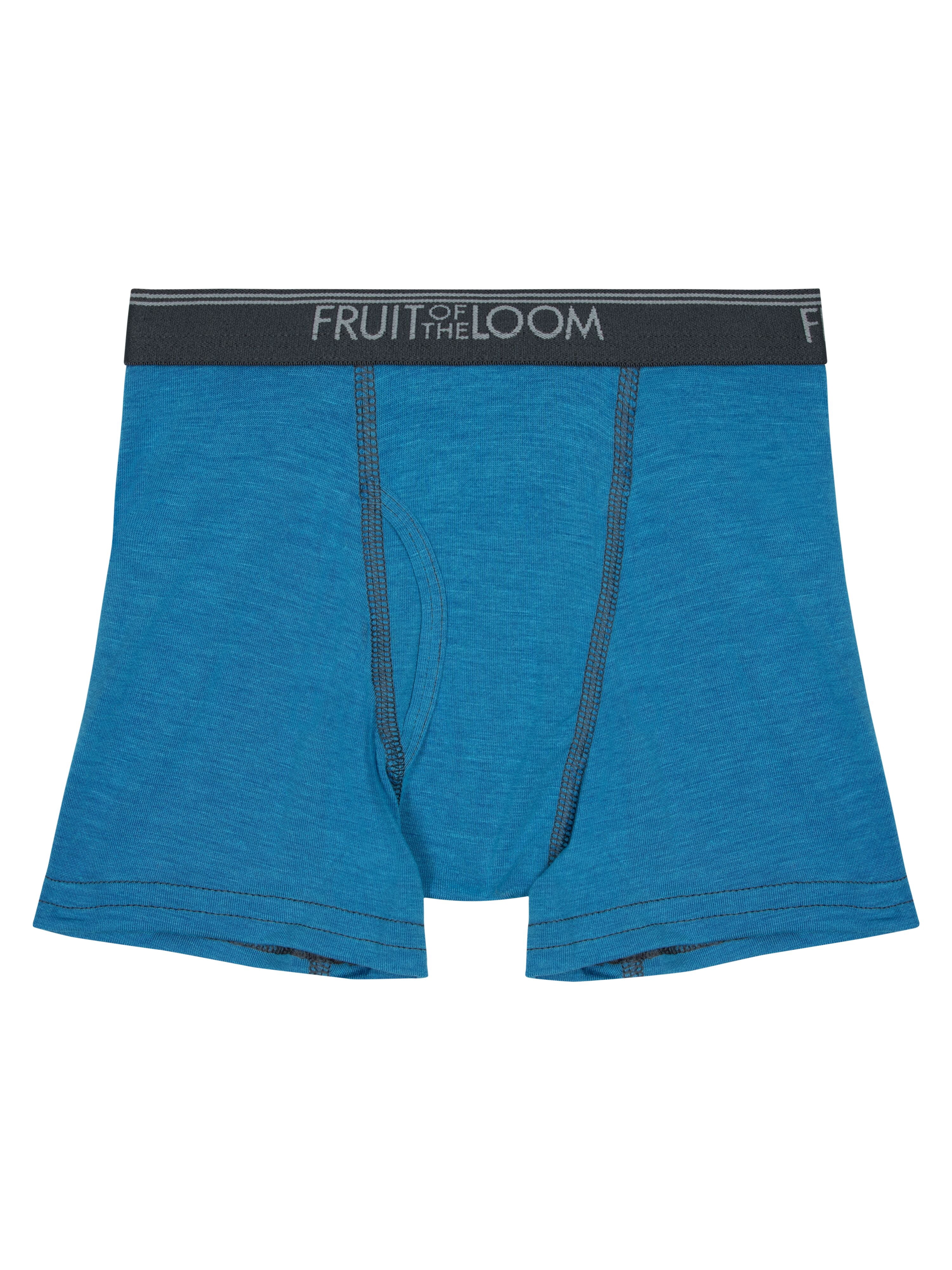 Fruit of the Loom Toddler Boy 360 Stretch True Comfort Super Soft Modal Boxer Briefs Underwear, 6-Pack, Sizes 2T-5T