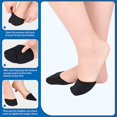 thumbnail image 5 of BEMS-4 pares de zapatillas negras con cojín de media palma y tacones altos, 5 of 5