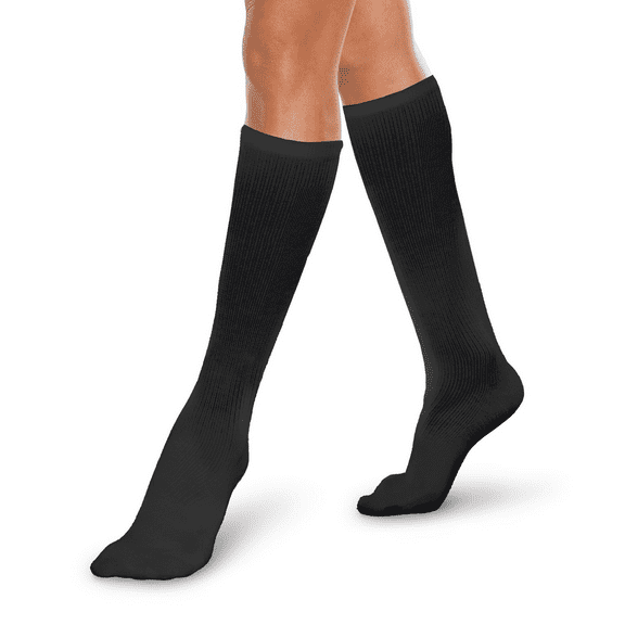 Core-Spun by Therafirm 20-30mmHg Moderate Support Compression Socks - Slate/Grey/Black Argyle, X-Large