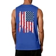 thumbnail image 4 of 4th of July American Flag Patriotic Tank Top Shirts Mens Muscle Sleeveless Graphic Gym Workout Shirt, 4 of 4