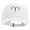 White, variant on Aries Astrology Embroidered Dad Style Unstructured Low Profile 6 panel Cotton Cap - Dk Grey OSFM