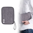 thumbnail image 3 of Bolsa De Almacenamiento De Cable De Datos, Bolsa De Almacenamiento De Cargador Catiónico Con Cremallera Impermeable Multifuncional, Bolsa De Malla Visual, Cinturón De Partición Elástico Monstrate EL010064-00, 3 of 5
