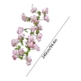 thumbnail image 3 of AZXY Artificial Pink Cherry Blossom Garland 7.9FT Spring Floral Vine with Green Leaves, Garland for Mantel Fireplace Table Arch Stair Wedding Party Decor, Farmhouse Indoor Outdoor Home Ornament, 3 of 6