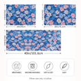 thumbnail image 2 of Yayeee Pillowcase Standard Size Set of 2 Satin Wrinkle Resistant Pillow Case, Blue Daisy, 2 of 8