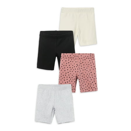 

Little Star Organic Toddler Girl 4Pk Bike Shorts Size 12M-5T