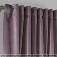 thumbnail image 5 of 3S Brother's Extra Long Solid Luxury Matte Velvet Soft Curtain Cotton Candy Single Panel Hanging Back Tap & Rod Pocket Home Décor 5-25 Feet Custom Made Curtains -Made in Turkey Each(52"x108"), 5 of 7