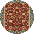 thumbnail image 1 of Ahgly Company Indoor Round Abstract Copper Green Oriental Area Rugs, 3' Round, 1 of 6