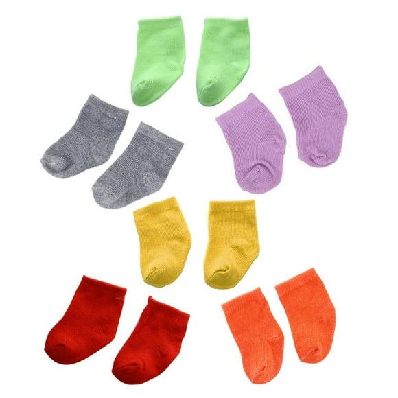 KEINXS 6 Pairs Socks Accessories Girl Socks New Socks for 18 Inch American My Life Dolls Toys
